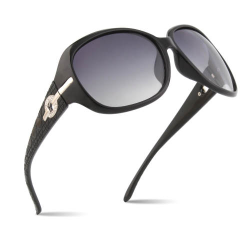 CGID New Arrival Oversized Polarized Sunglasses for Women Shades with Rhinestone
