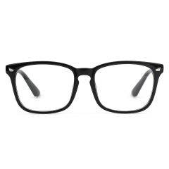 CGID Women's Glasses Square Horn Rimmed Oversized Clear Glasses