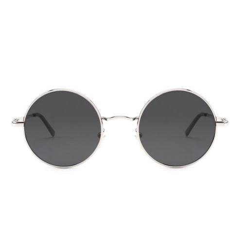 CGID Retro Lennon Inspired Round Metal Polarized Sunglasses