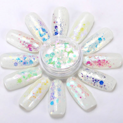 GSP-118-A  Queenfingers nailart glitter GSP-118 Mixed Nail Glitter Powder Sequins