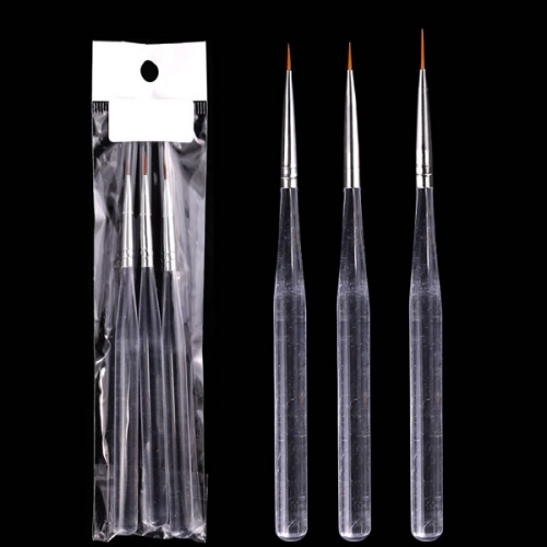 W47-1  Nail Art Pen Handle UV Gel Salon Liner Oblique Incisive End DIY