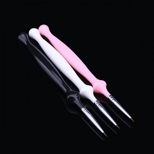NLB-15  3 Colours Handle Nail Art Liner Brushes Drawing Paiting for Acrylic