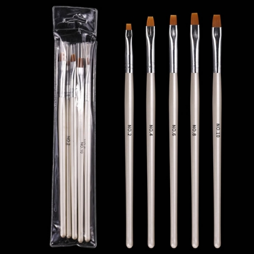 W54-2  5pcs/set print pen UV gel brushes for drawing painting