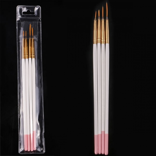 NLB-18  4pcs/set wood handle liner brush