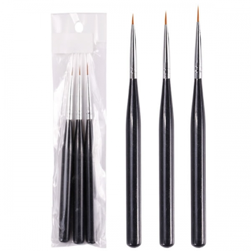 W47-4  3Pcs Dotting Painting Drawing UV Gel Liner Polish Brush Tool pen Nail Art US $0.32 - 1.18 / piece