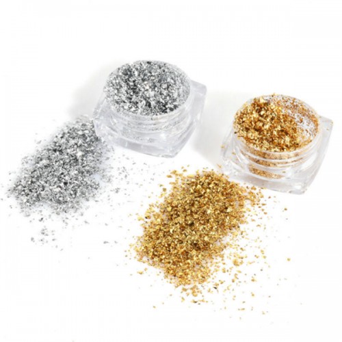 PGP-63 1pcs Mirror Firework Glitter Powder Sequins Gold Silver Paillette