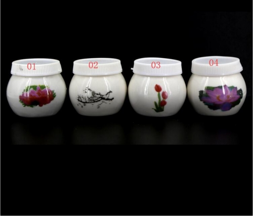 NAC-11 Empty Nail Art ceramic Decoration Bottle Craft 4pcs