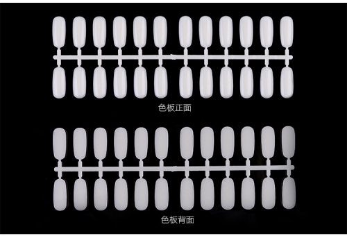 PAD-41 5 PCS/lot Natural Flatback Nail Tips for Making Nail Polish Card UV Gel Book