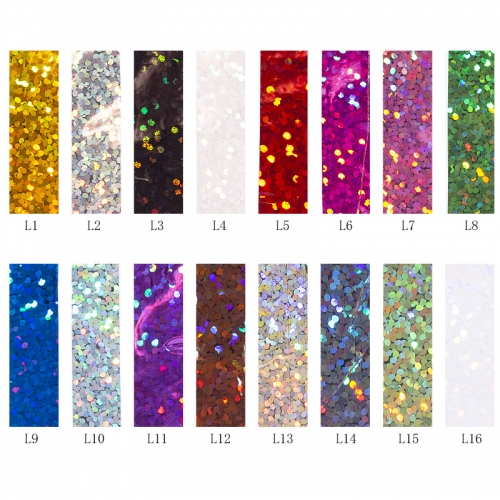 NLS-02 2mm 40pcs/Lot Glitter Striping Line Tape Sticker Set Nail Art Decorations