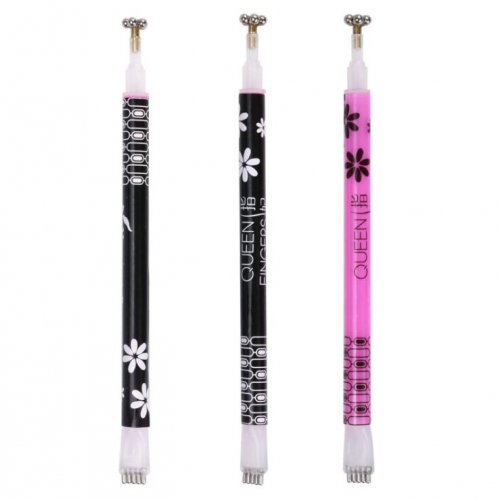 NSM-09 2 Color Options Nail Art Flower Magnet Pen Strip Stick DIY Magic 3D Magnetic UV