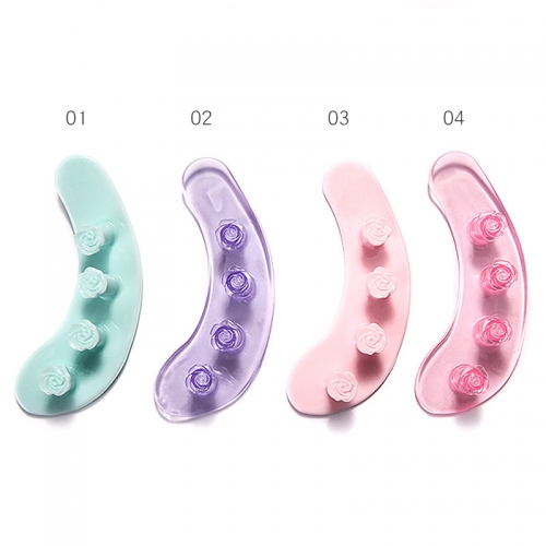 SPT-14 Rose Design Seperating Gel Pedicure Silicone Toe Separator Washable