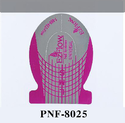 PNF-8025 500pcs/lot Professional Nail Form Purple Fish Shape Nail Extension UV Gel