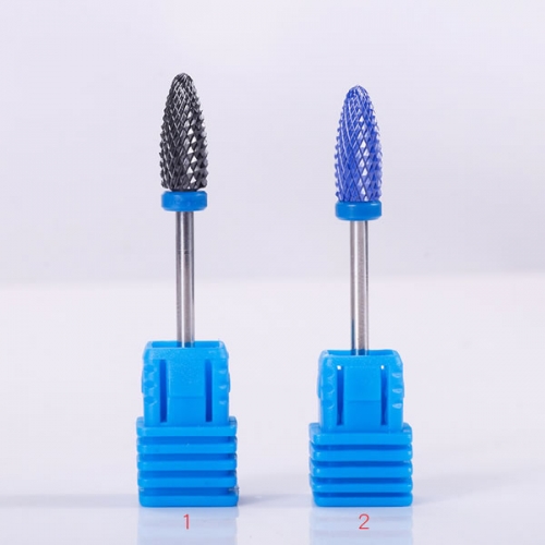 NDB-45 Blue/Black Tungsten Carbide Burrs Nano Coating Nail Drill Bit Metal