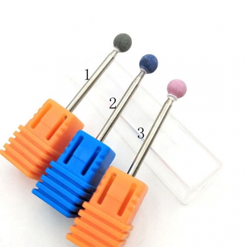 NDB-32 1pcs Spherical Ceramic Stone Burr Nail Drill Bit Professional Manicure