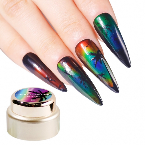 NPCG-31 Neon auroras nail art thermochromic liquid