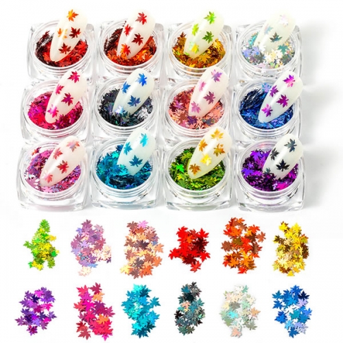 GSP-148 Maple leaf nail glitters