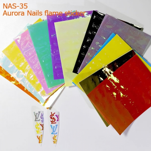 NAS-35 Nail flame stickers