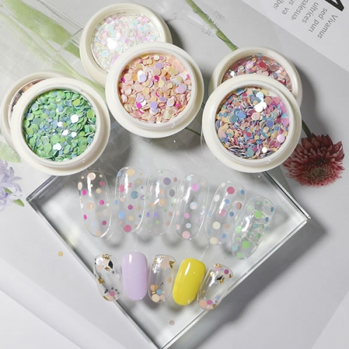 GSP-155 Circle nail glitters