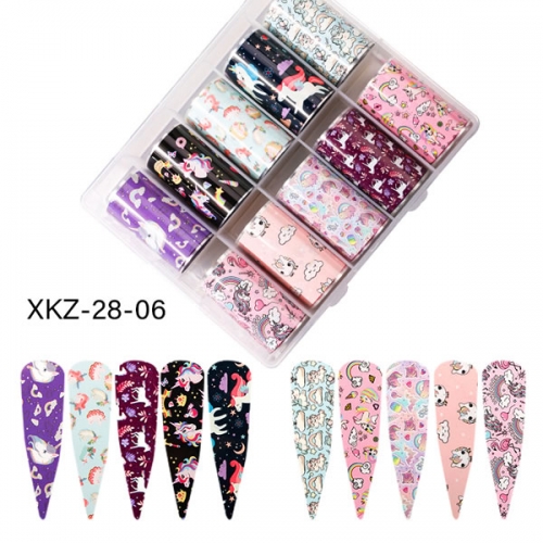 XKZ-28-06 Cartoon nail transfer sticker