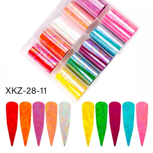 XKZ-28-11 greasepaint nail transfer foil