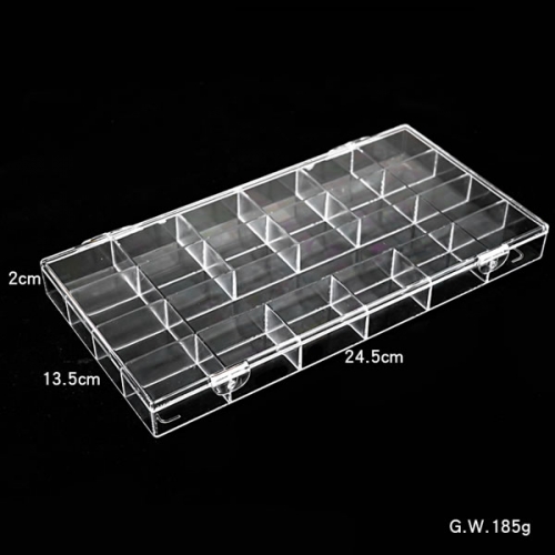 NAC-79-04 21 Grids nail rhinestones container box