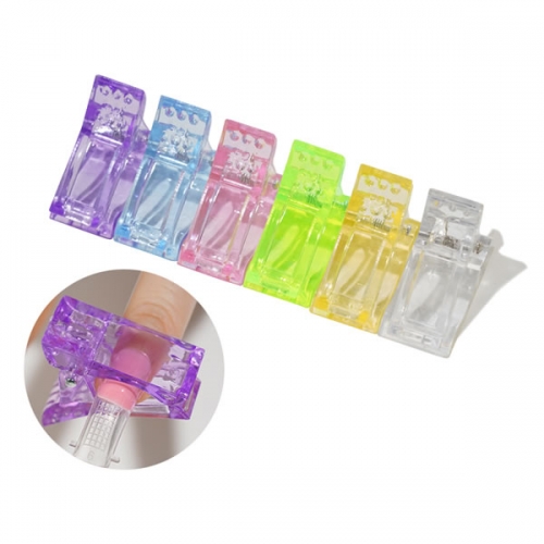 POT-49 Nail Tips Clip Transparent Finger Poly Quick Building Gel Extension Nails Art