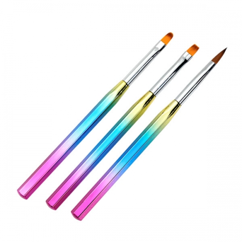 NBS-110 Rainbow handle painting brush set
