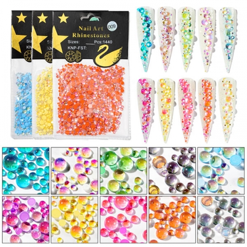 CRS-63 Crystal mermaid rhinestones nail beads