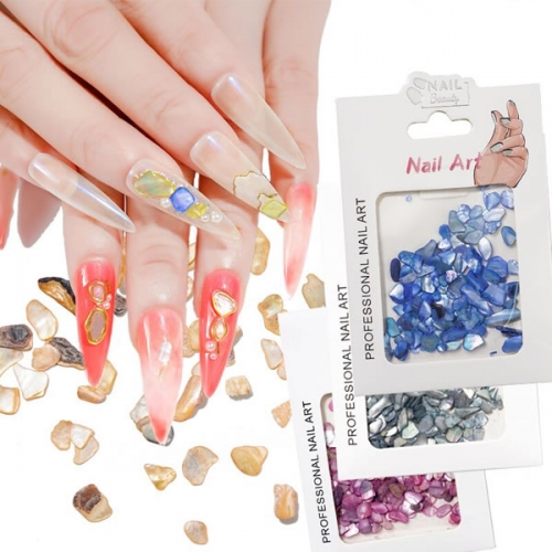 NDO-498 Colorful shell nail decorations