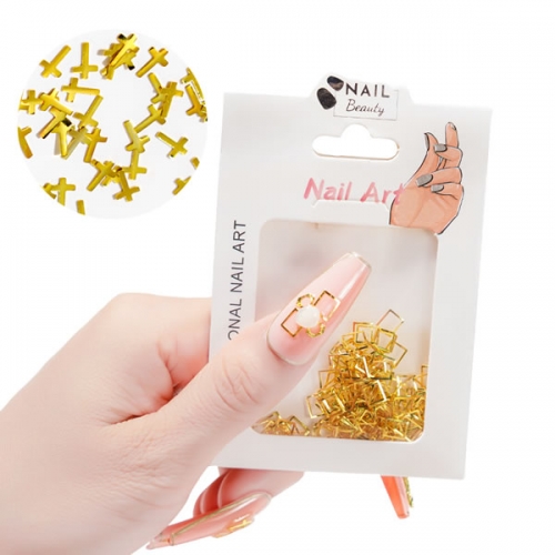 NDO-508 Hollow gold sliver metal decoration nail alloy