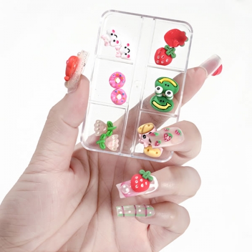 NDO-542 Cartoon resin nail art decorations