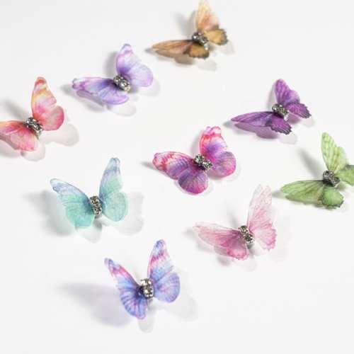 NDO-554 Big butterfly nail decoration with magnet