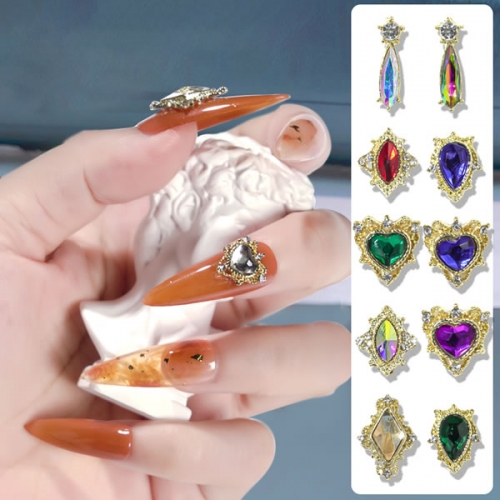 NDO-555 One piece shining crystal diamond nail art rhinestones jewelry