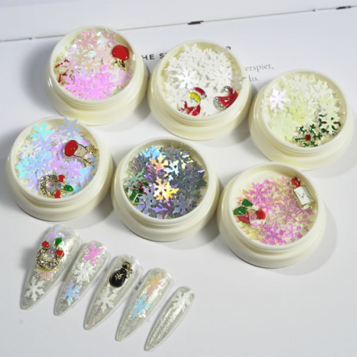 GSP-202 Christmas snowflake sequins jewelry nail glitters