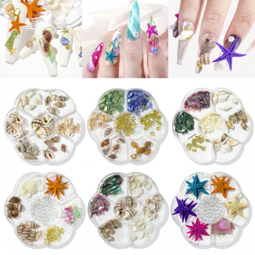 NDO-564 sea shell conch nail art decorations