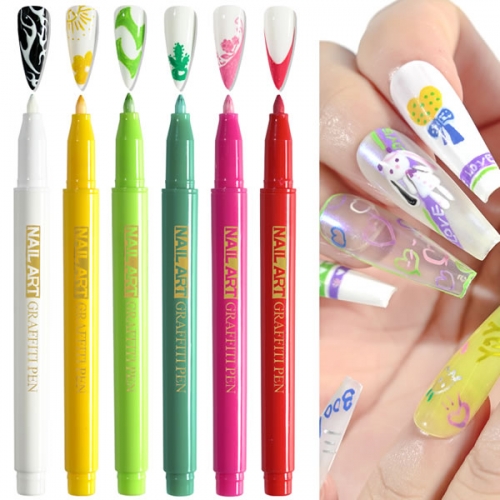 POT-120 6pcs/set painting maker nail art pen