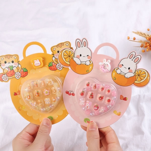 PNT-109 Cartoon animals cute kids press on nails