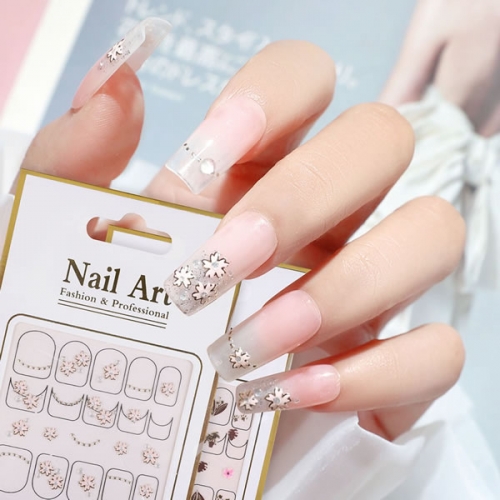 YM2001-2012 Flower bear nail art stickers