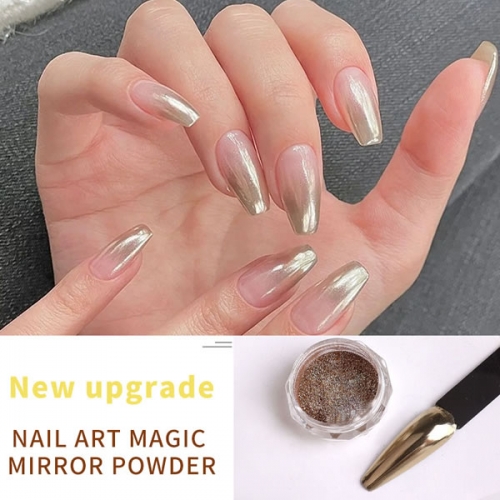 PMN-118 0.5g powder gold sliver metallic pigment mirror chrome nail art powder