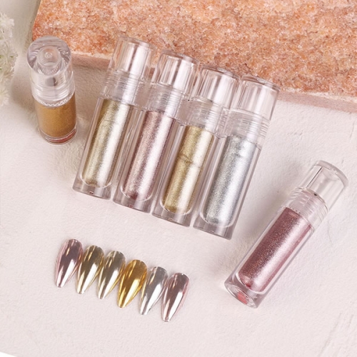 PMN-122 Chrome gold sliver metallic liquid nail powder