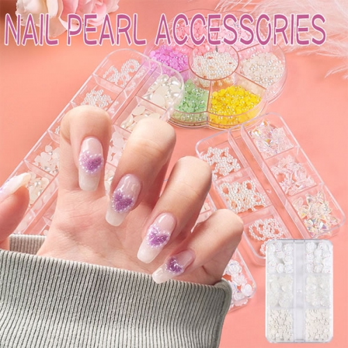 PGB-41 Colorful mixed nail pearl beads