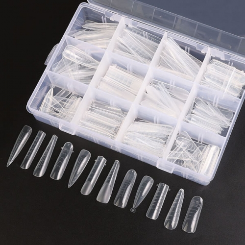 NTS-112 12 shapes form nail dual tips and silicone pads