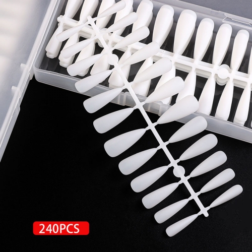 NTS-114 White nail tips 240pcs per set