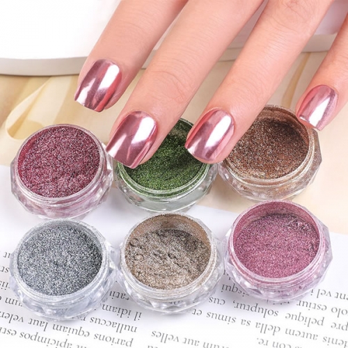 PMN-127 Metallic 4 colors mirror powder set