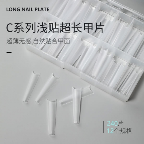 NTS-116 French square oval nail art tips