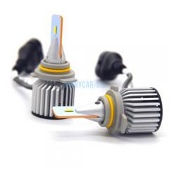 60W diamond HIR2/9012 led bulb with high brightness & clear cutting line in bi-xenon lens