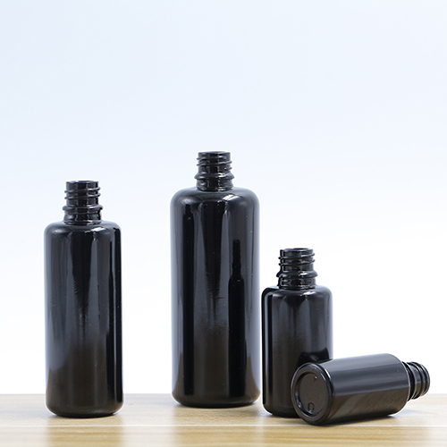Botellas de vidrio de aceite esencial de violeta óptica de suero facial con mejores ventas