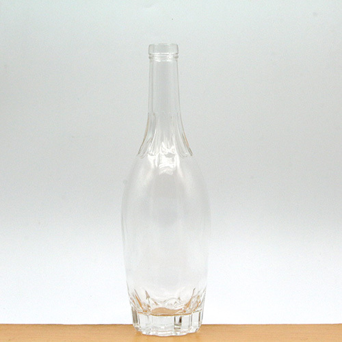 700ml Cylinder Shape Whisky Container Glass Wine Bottle With Label Acceptable