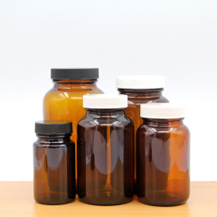 Großhandel 100CC 250CC Bernstein leere Glasgefäße Medizinflaschen für Pillen pharmazeutische Flaschen