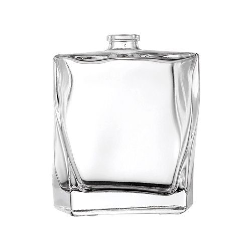New Design100ml Transparent Empty Rectangle Glass Perfume Spray Bottle